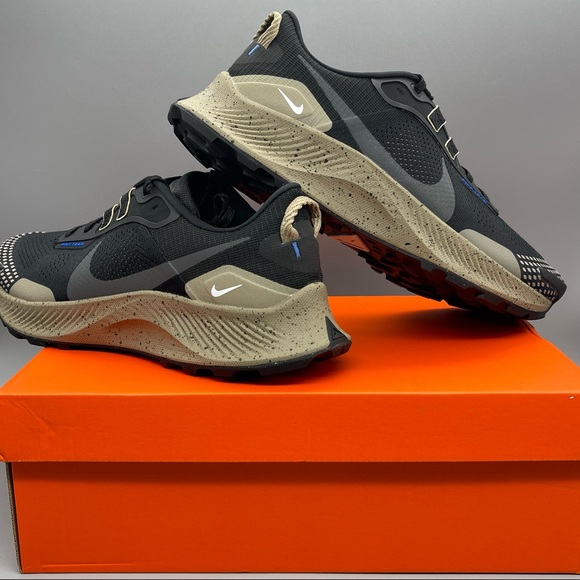 Rare Nike Pegasus Trail 3 Men’s Black Khaki Trail Running Shoes New - Picture 7 of 15